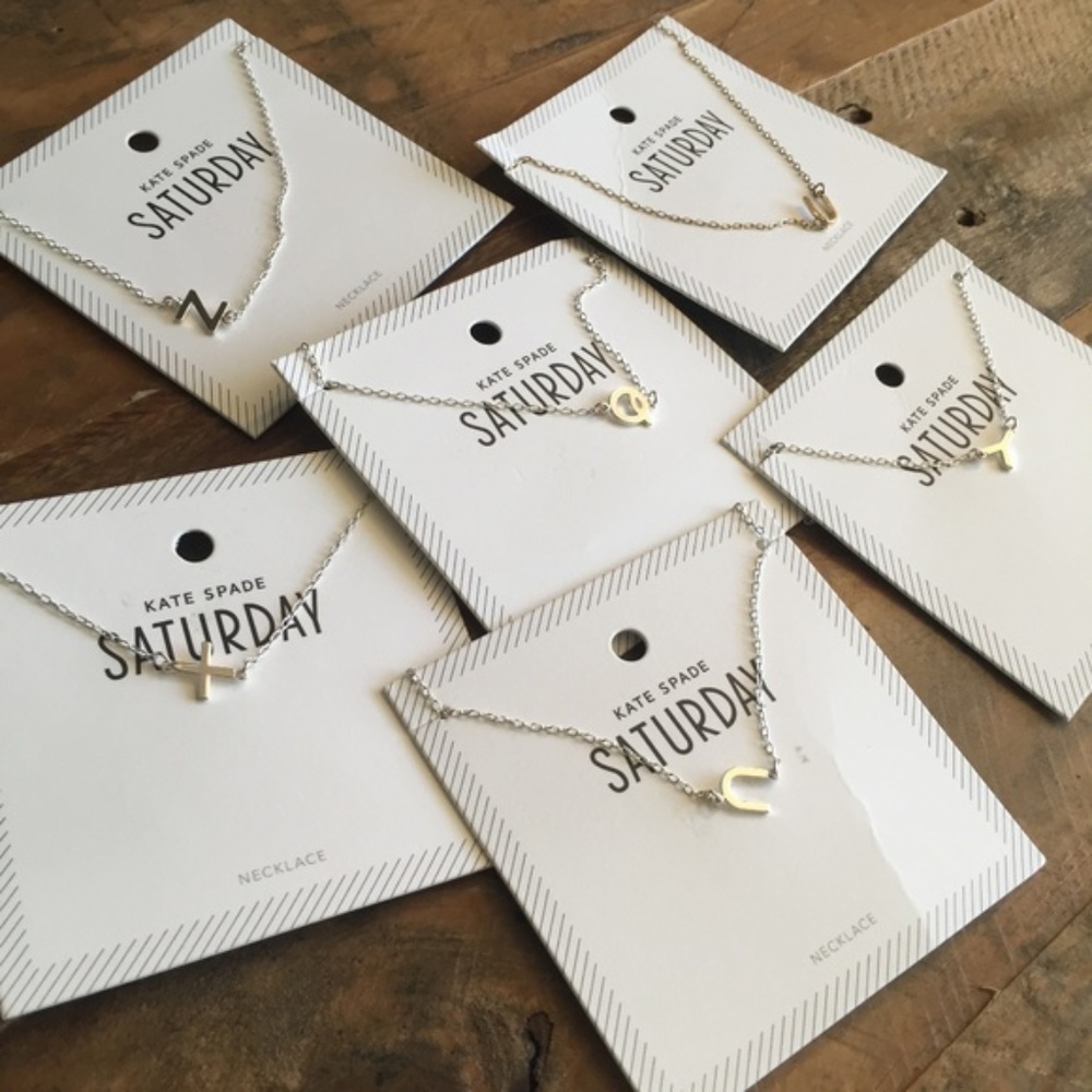 Kate Spade Saturday Initials Necklaces - Lot of 5